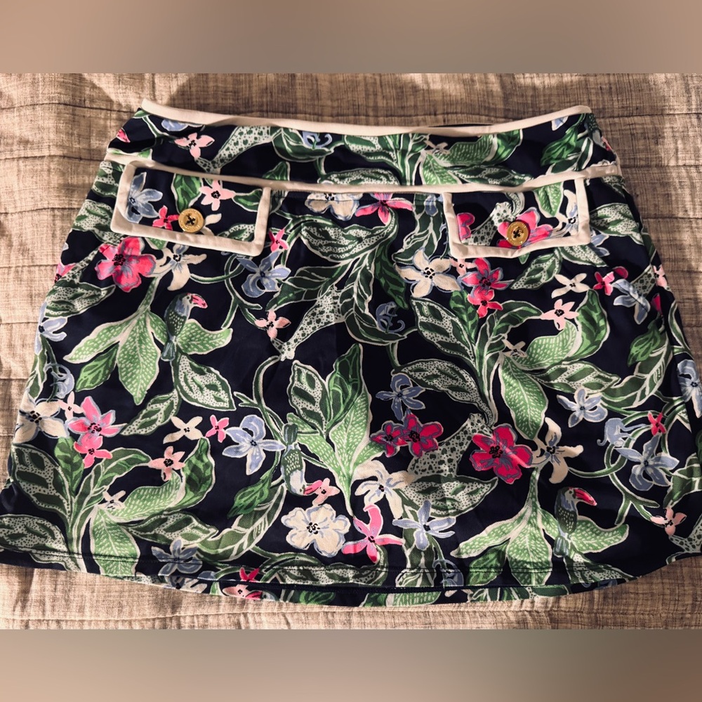 Lilly Pulitzer Pink, Green and Navy Luxletic Skort